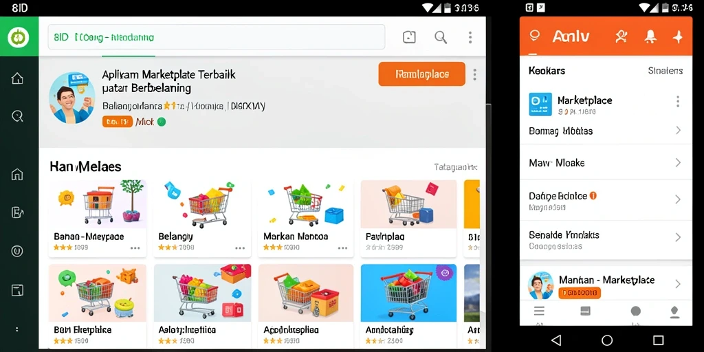 Tampilan antarmuka 8ID yang menarik untuk berbelanja online.