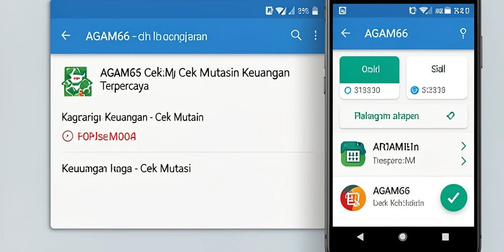 Tampilan antarmuka AGAM66 yang jelas untuk Cek Mutasi.