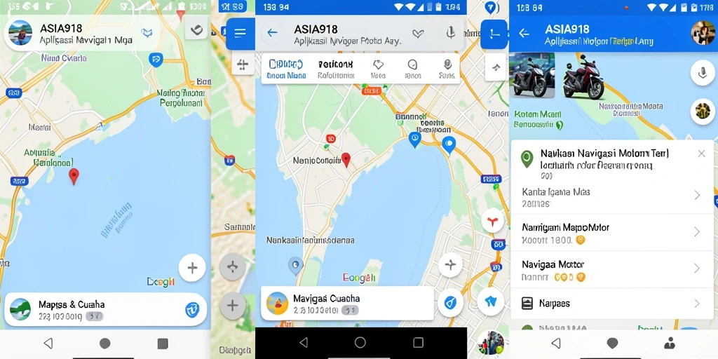 Tampilan antarmuka ASIA918 yang user-friendly untuk navigasi motor.