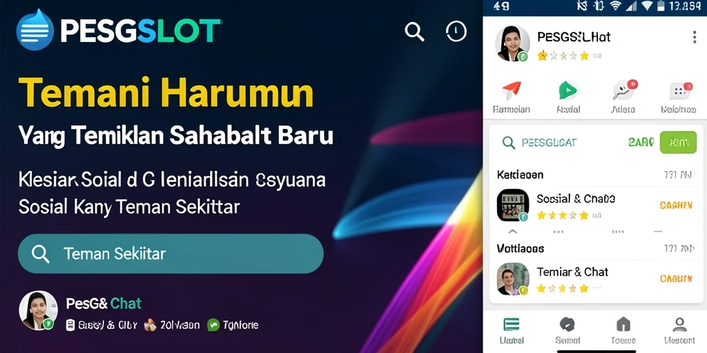 Antarmuka PESGSLOT yang memudahkan pencarian teman.