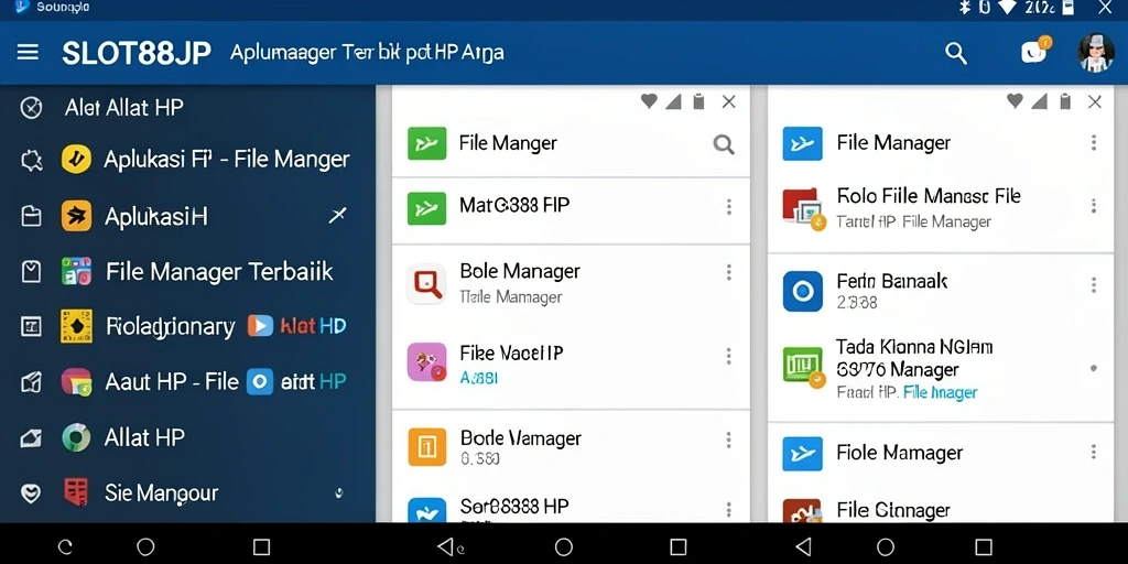 Tampilan antarmuka aplikasi SLOT88JP untuk manajemen file yang efisien.