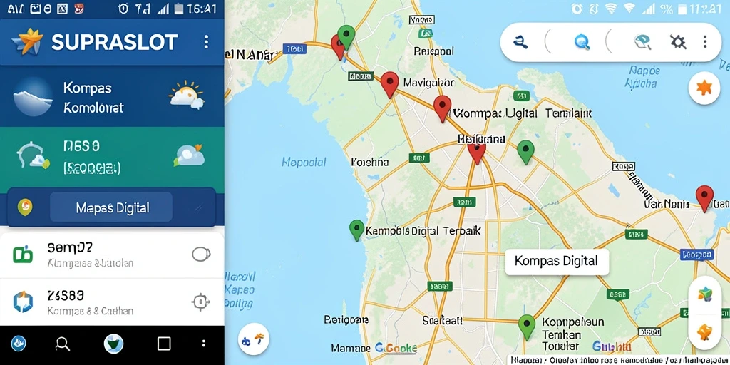Tampilan antarmuka SUPRASLOT yang intuitif dan informatif.